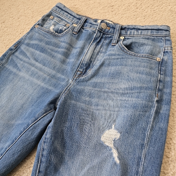 NWT Madewell The High Rise Slim BoyJean Distressed Size 25 - Picture 7 of 16